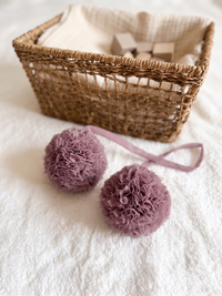 Awwlie's Twin Pompom - Mauve