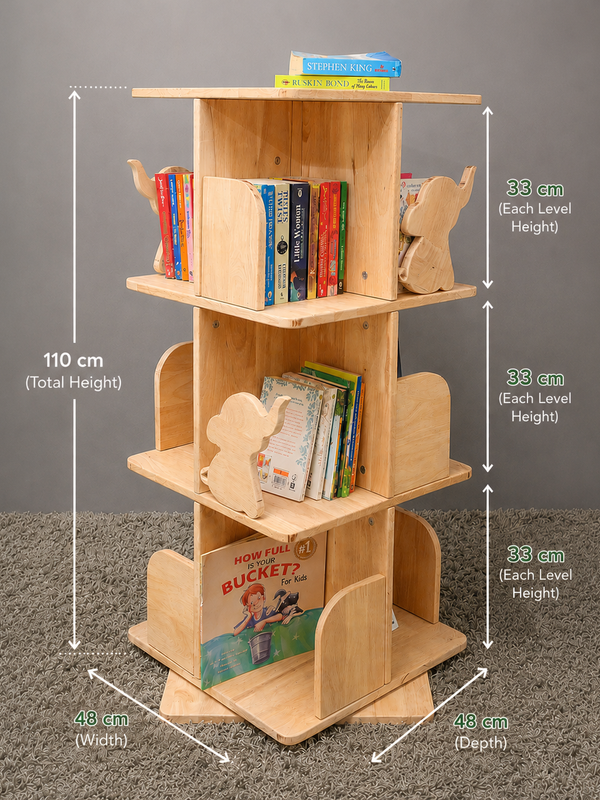 Awwlie's Rotating Book shelf